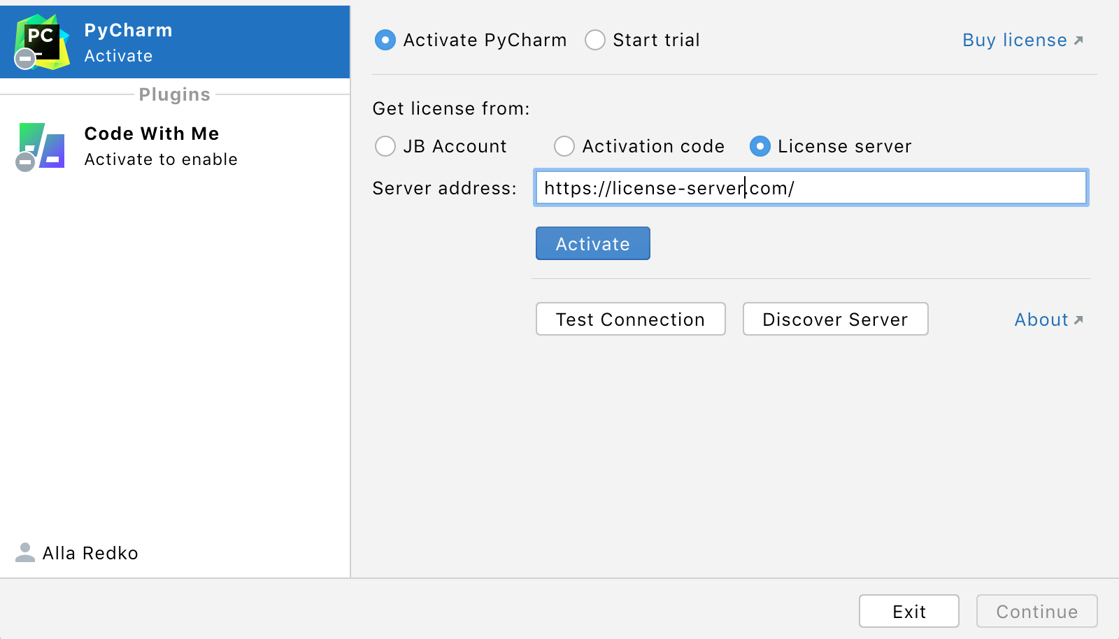 Pycharm activation code. Как перевести пайчарм на русский язык.