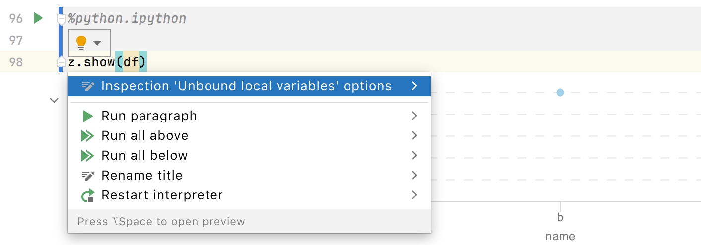 Using inspection for Python paragraphs