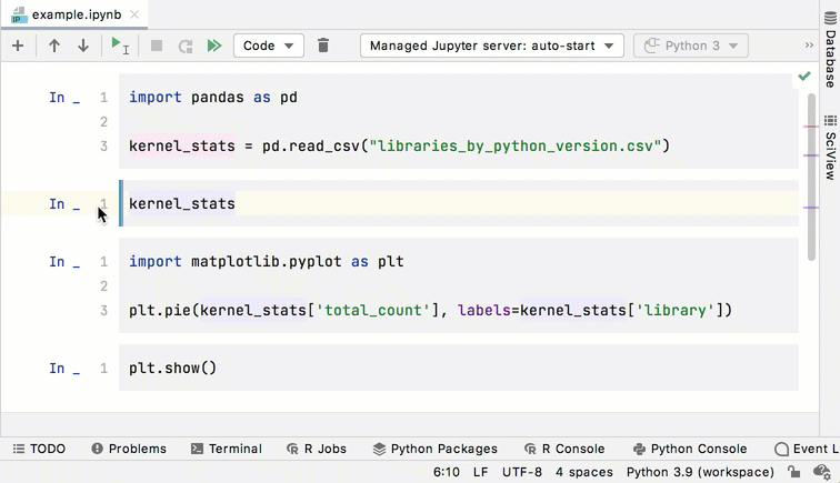 Edit Jupyter notebook files | PyCharm