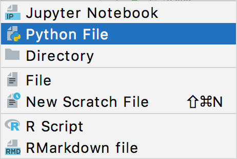 新的 Python 文件