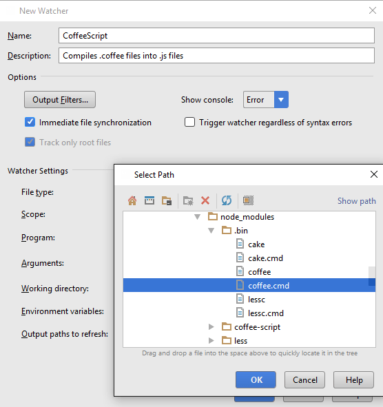 webstorm new file menu edit action icon