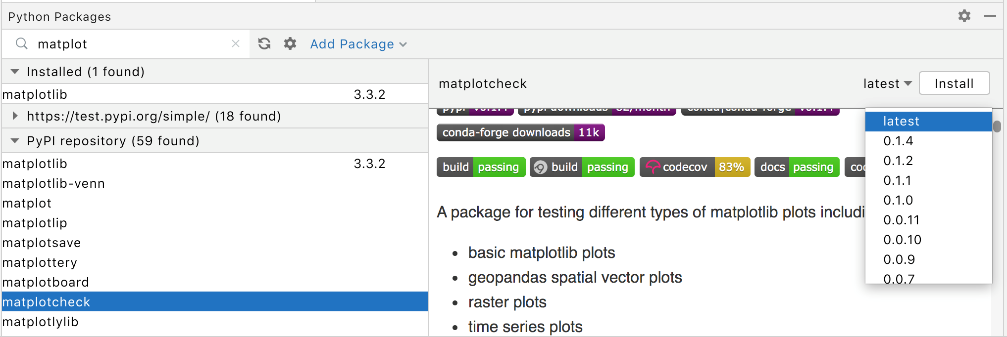 how to install matplotlib python windows