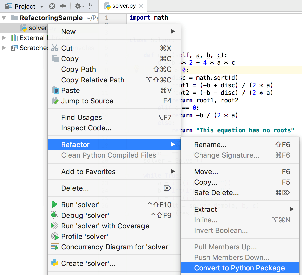 python text editor run module