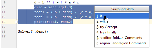 Py surround code