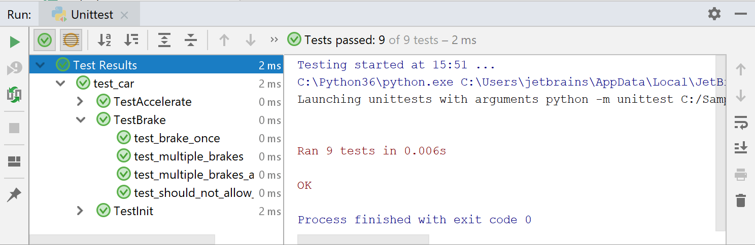 Debuggin output