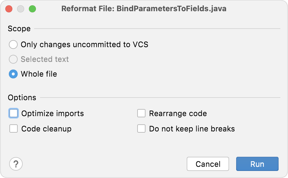 Reforat file dialog