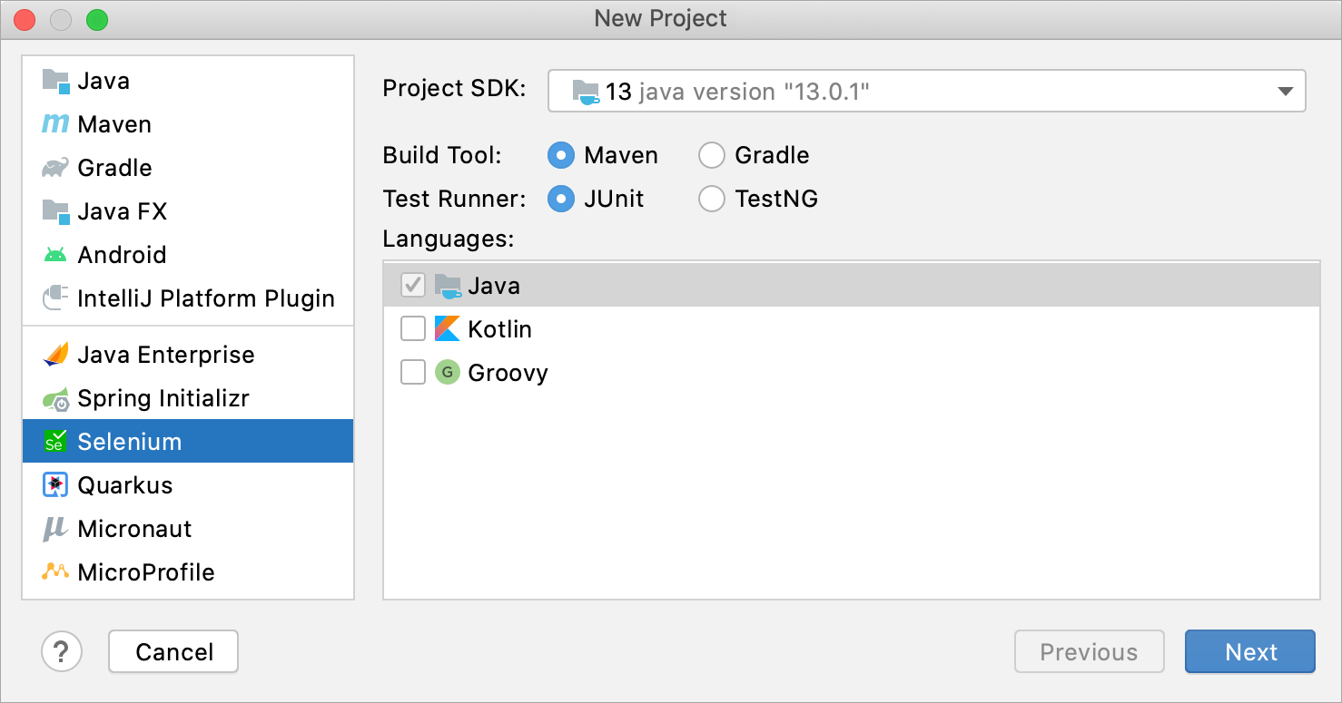 selenium java tutorial intelij