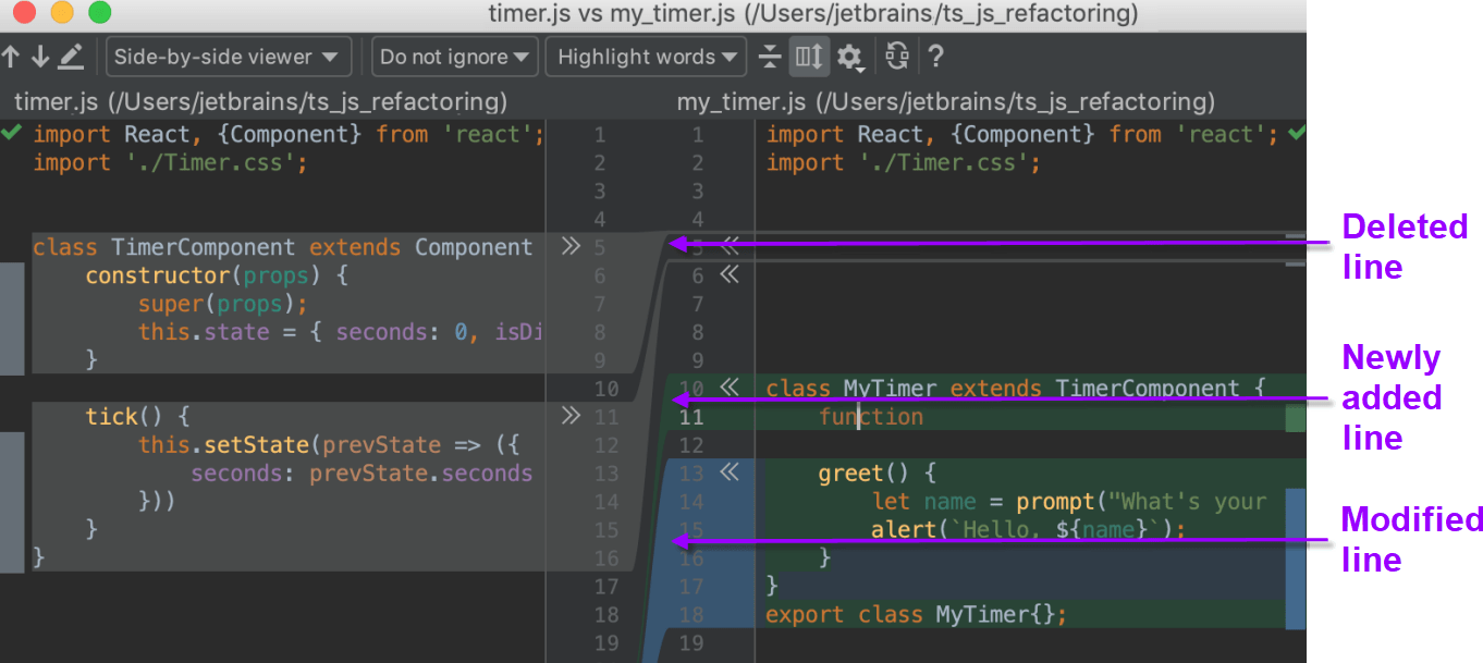 side by side file compare tool mac