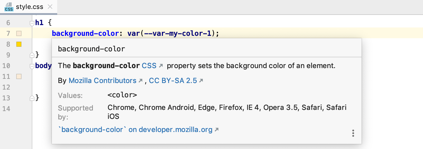 what are the css color codes for firefox folders