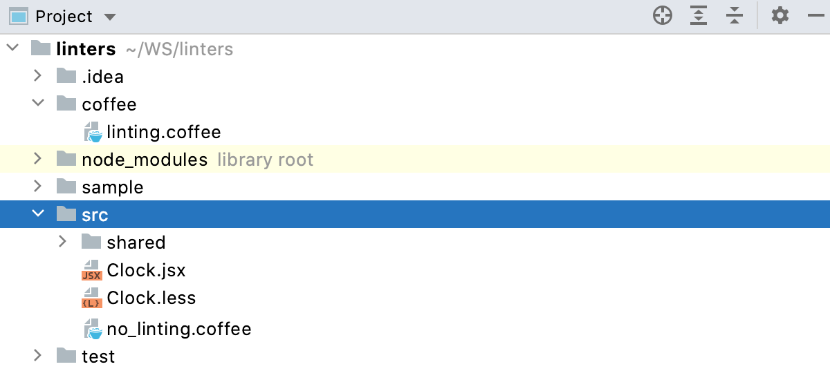 ESLint: custom patterns. Example project structure