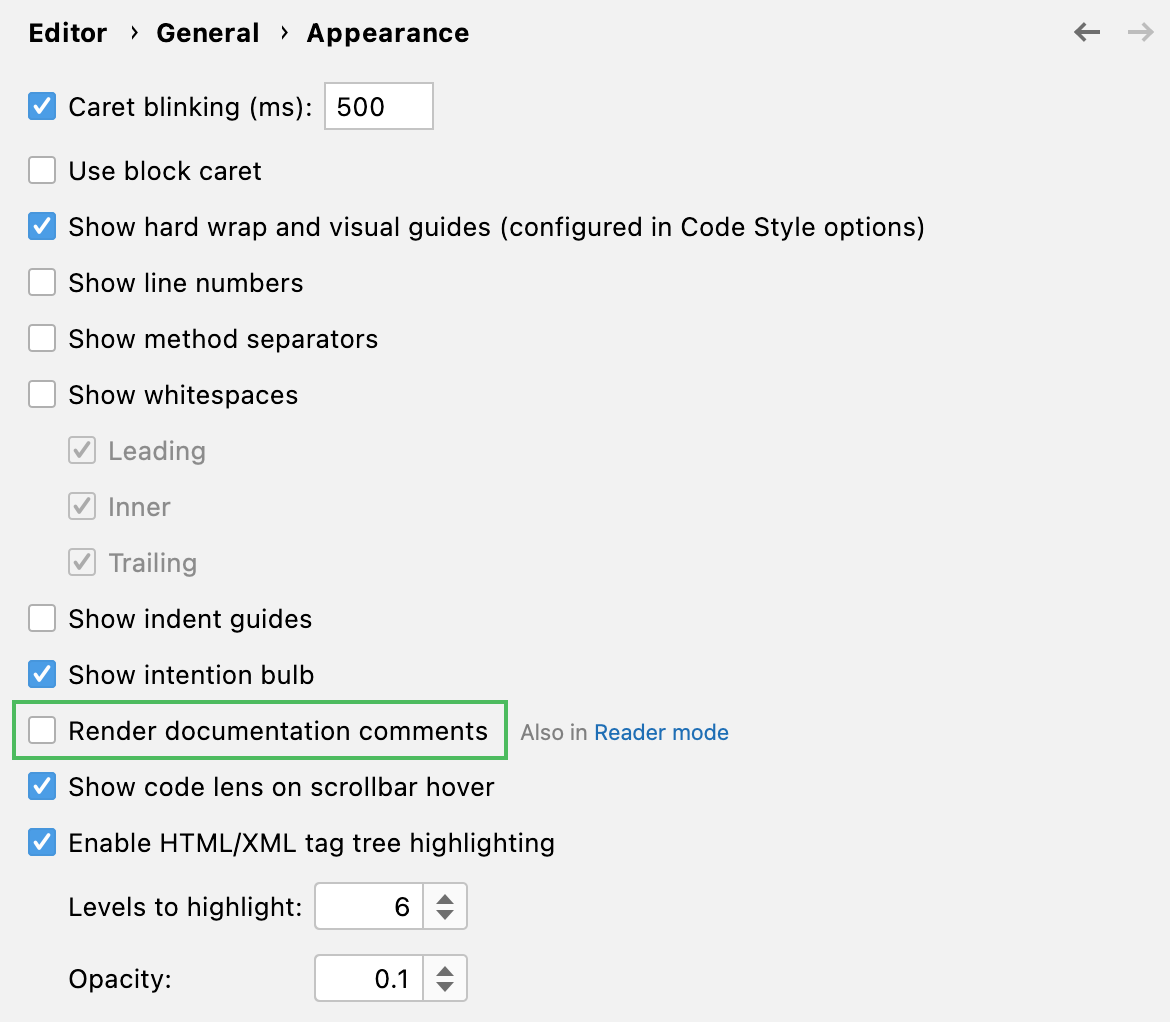 code it right turn off xml comment requirement