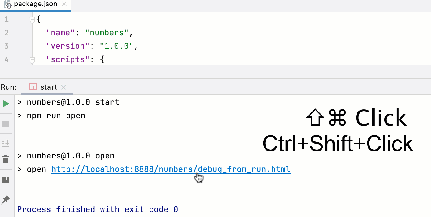 从运行工具窗口启动调试会话