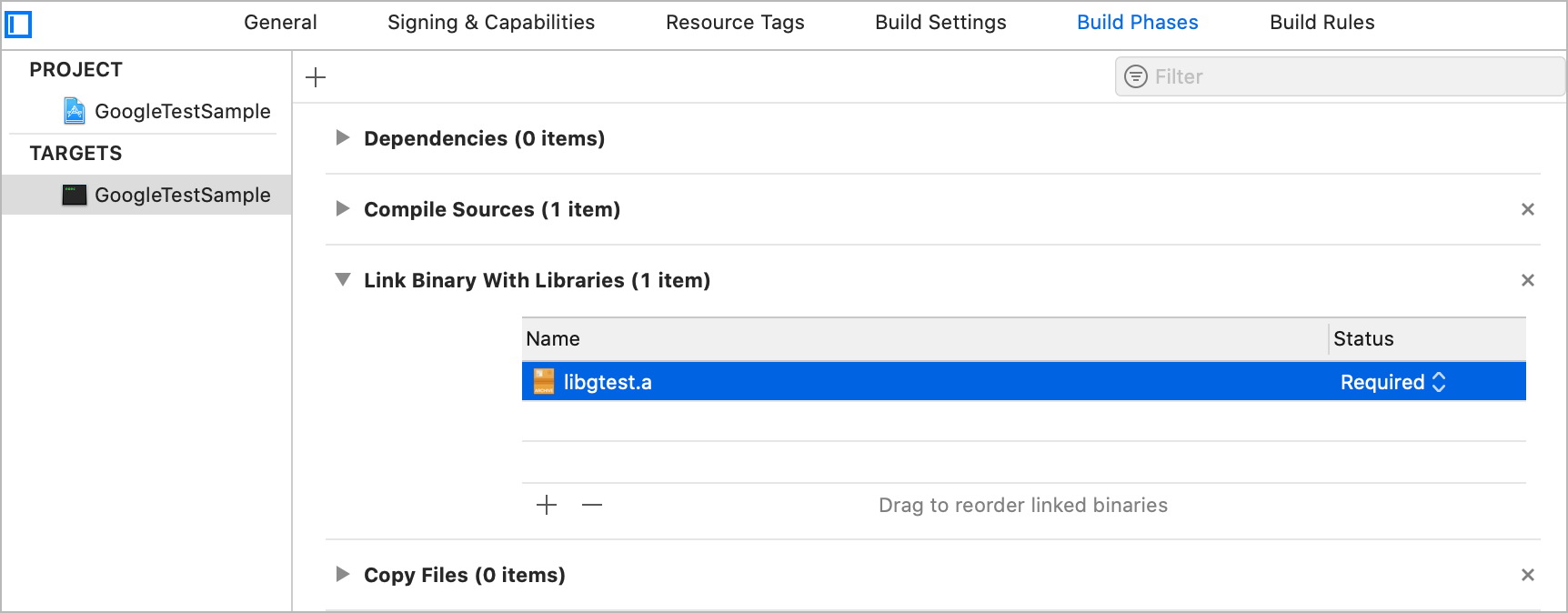 Add a library in Xcode