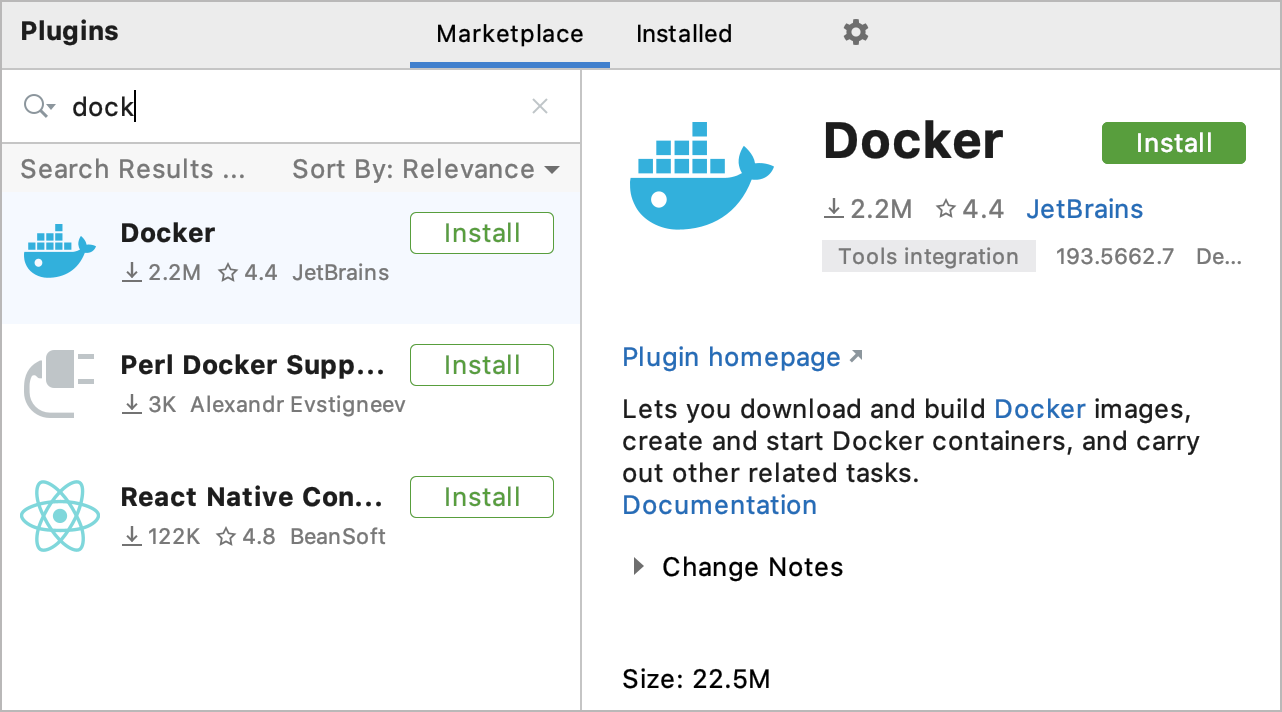 Docker plugin installation