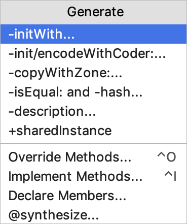 Code generation in Objective-C