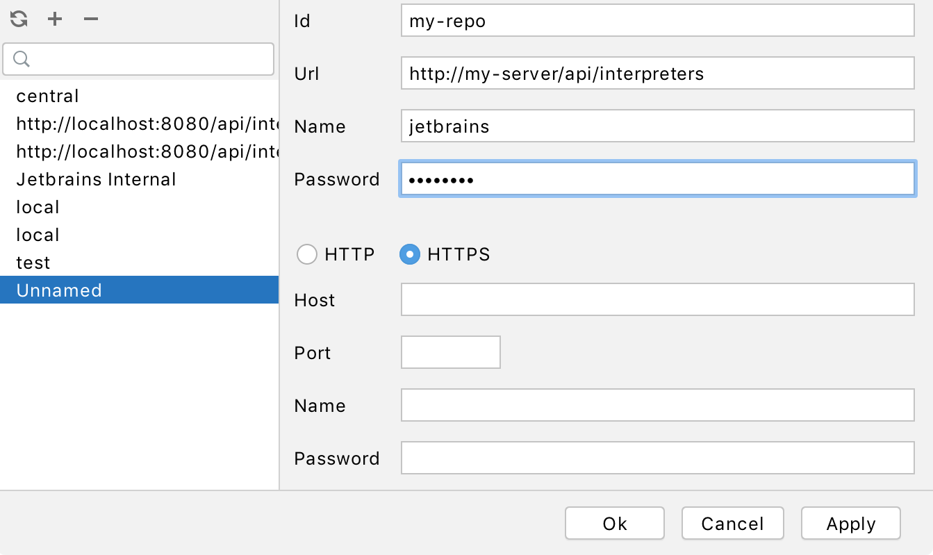 Manage repositories