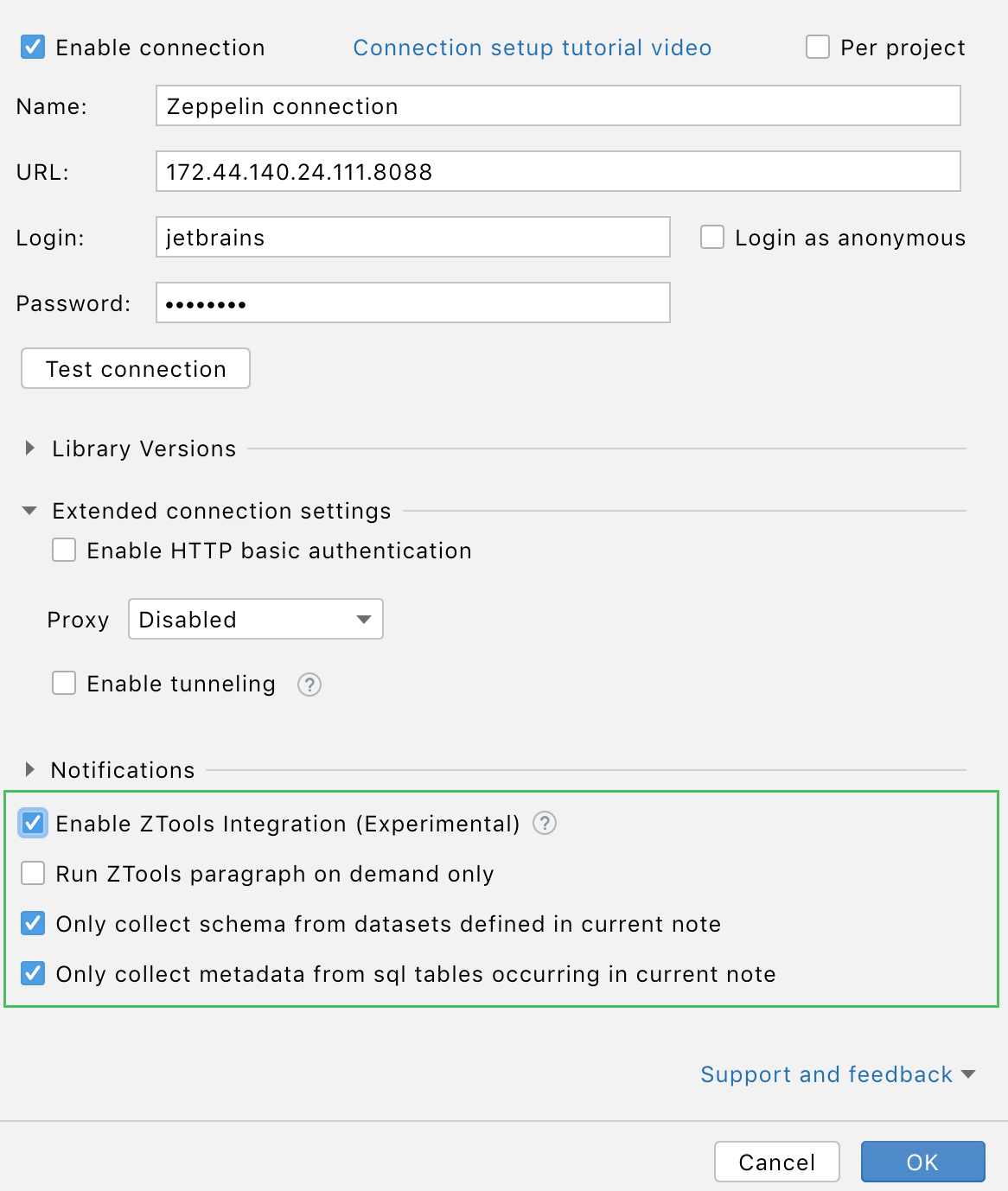 Enabling ZTools