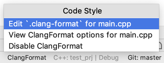 switch to clang-format file