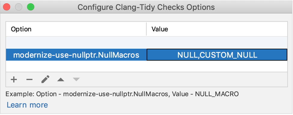 Options for checks