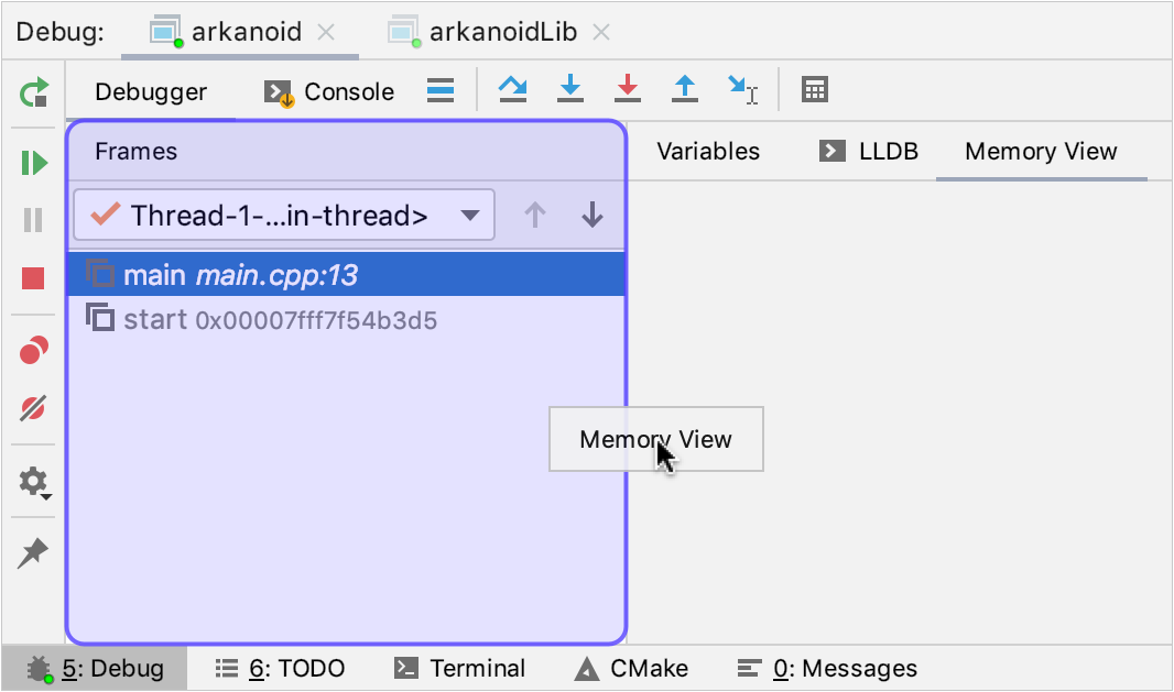 Dragging a tab to another location