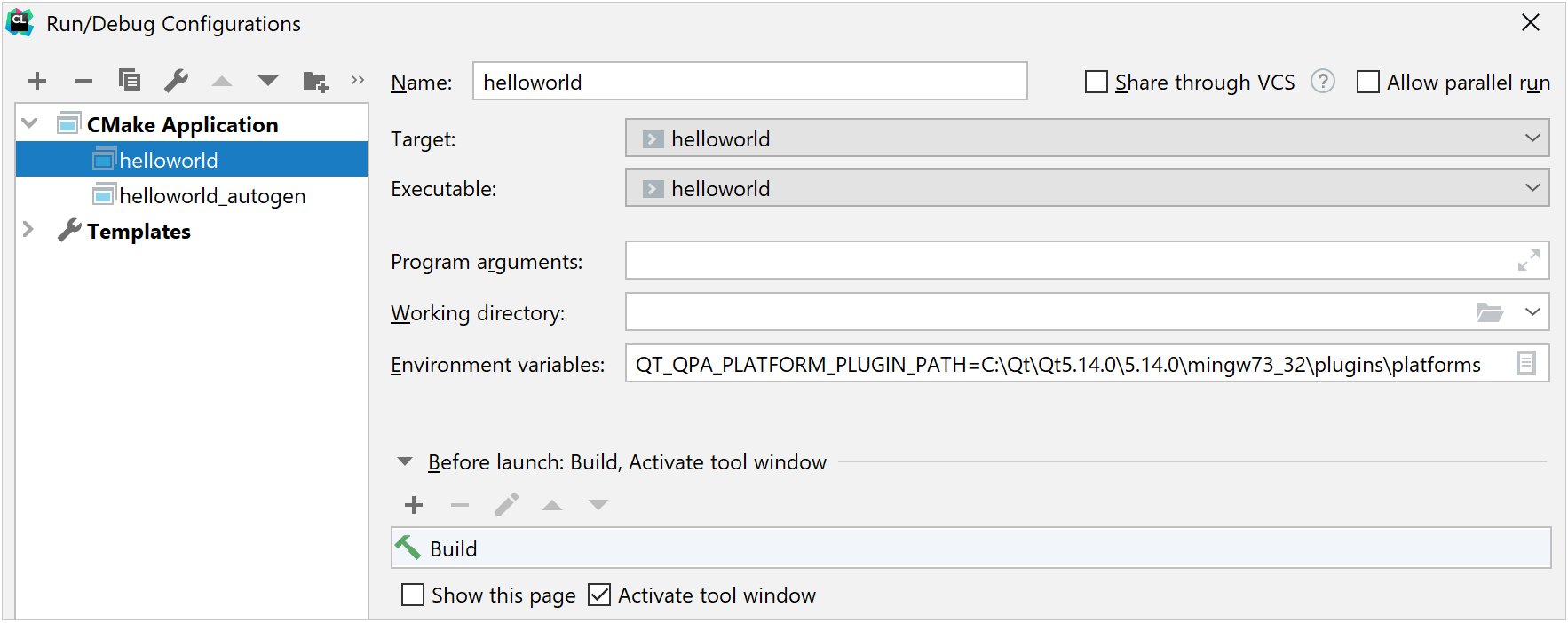 Environment variable for the Qt plugins path