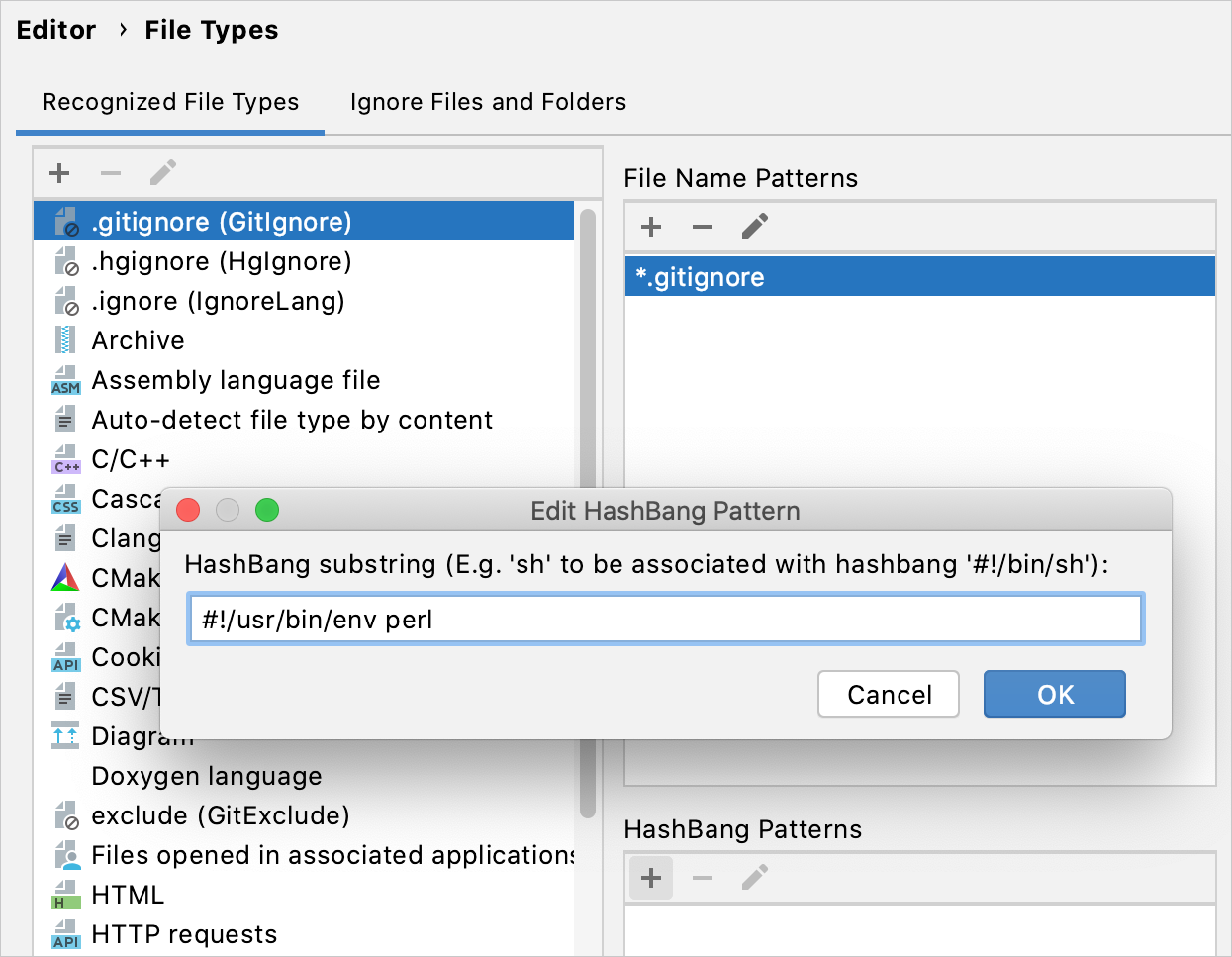 Configuring a shebang command for Perl