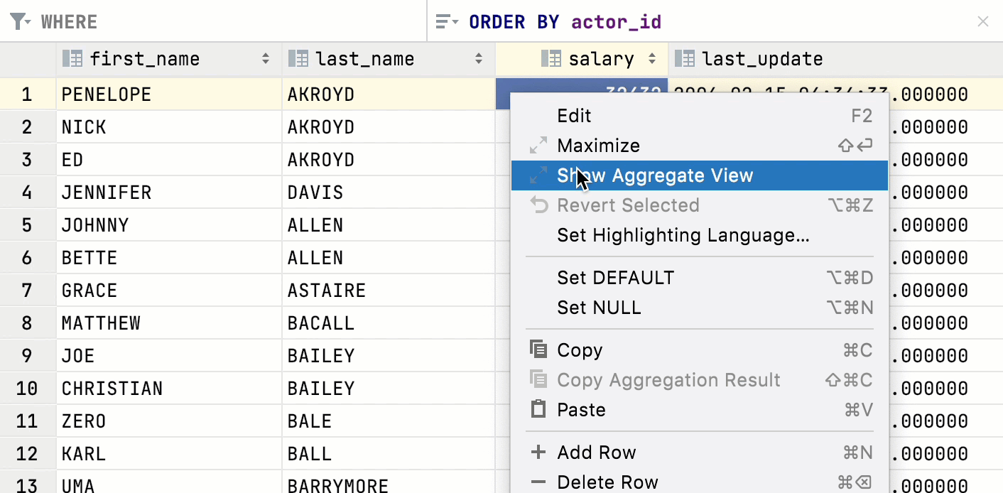 Console.TableResult.AggregateView