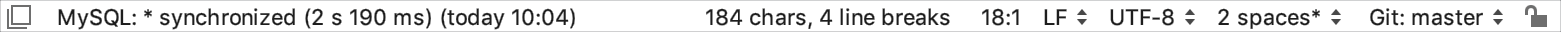The status bar The status bar