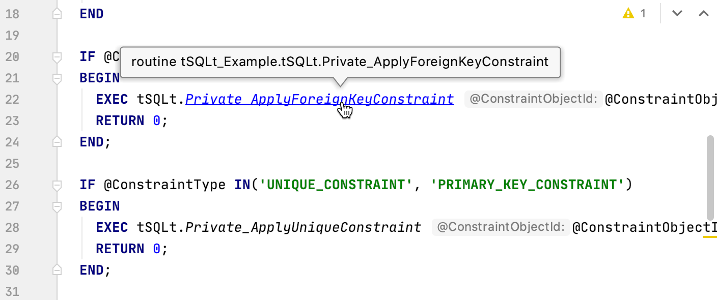 Jump to the selected definition Jump to the selected definition
