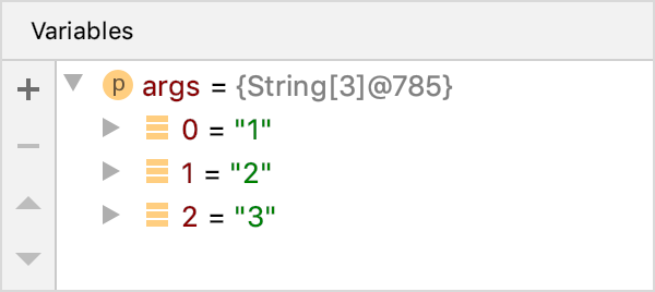 Variable values are shown in the Variables panel