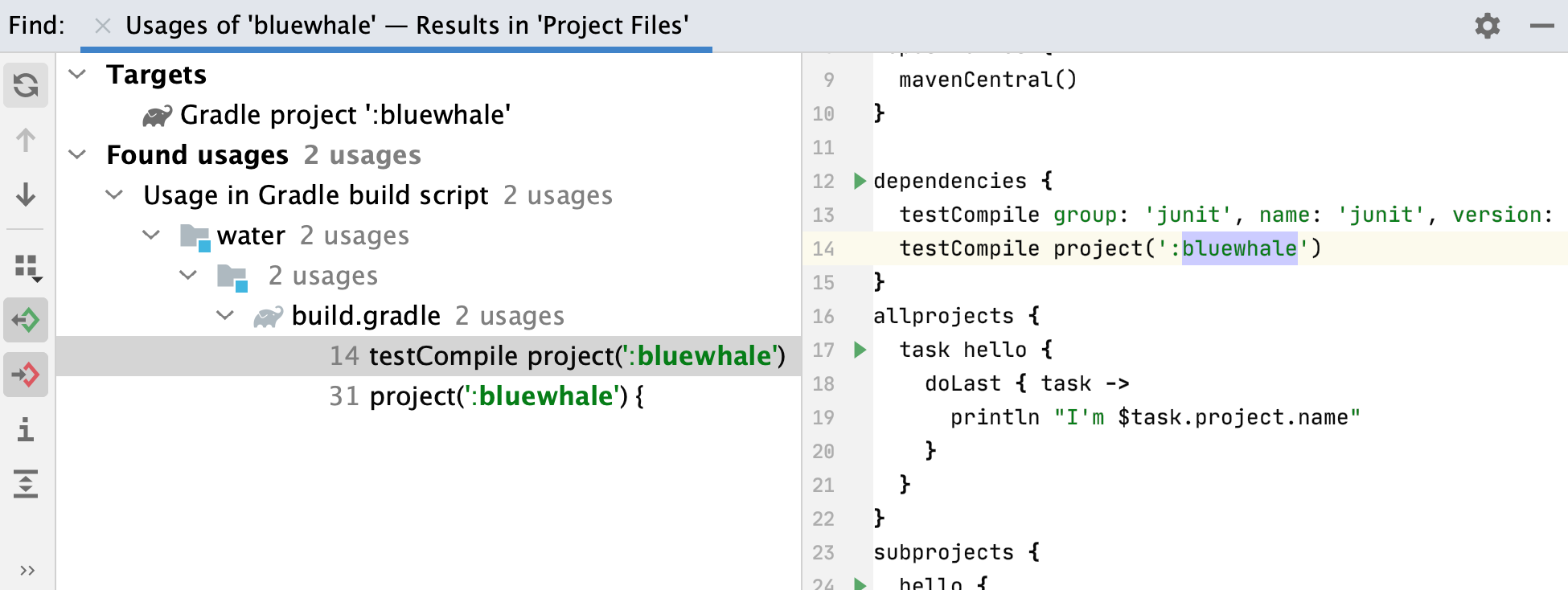 Многомодульный проект gradle