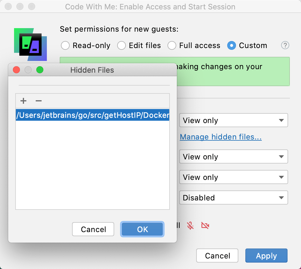 Exclude files