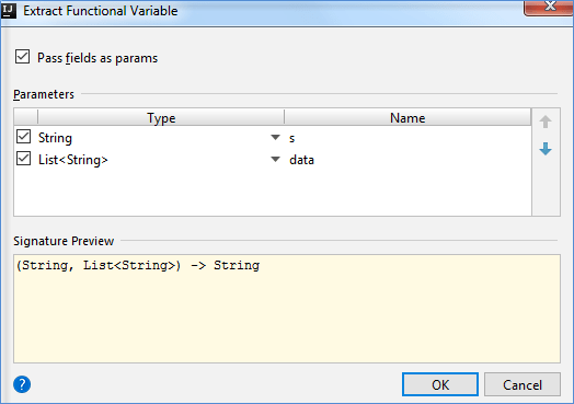 Local variable and parameter