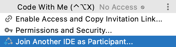 Join another IDE