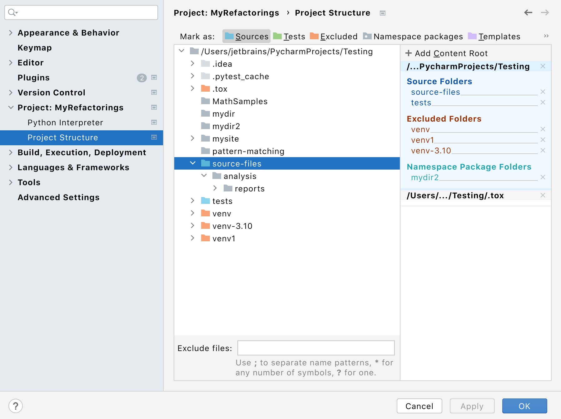 sourcing other directories in python on linux