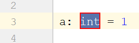 example of adding a type hint for a variable (Python 3)