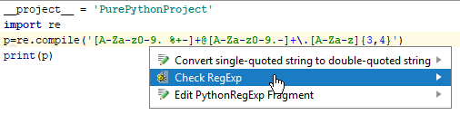 Checking regular expressions