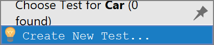 Create a new test