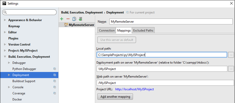 Configure folder mappings