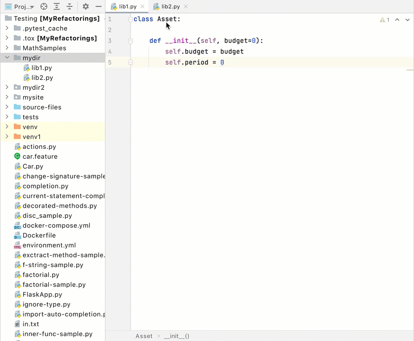 Populating Projects | PyCharm
