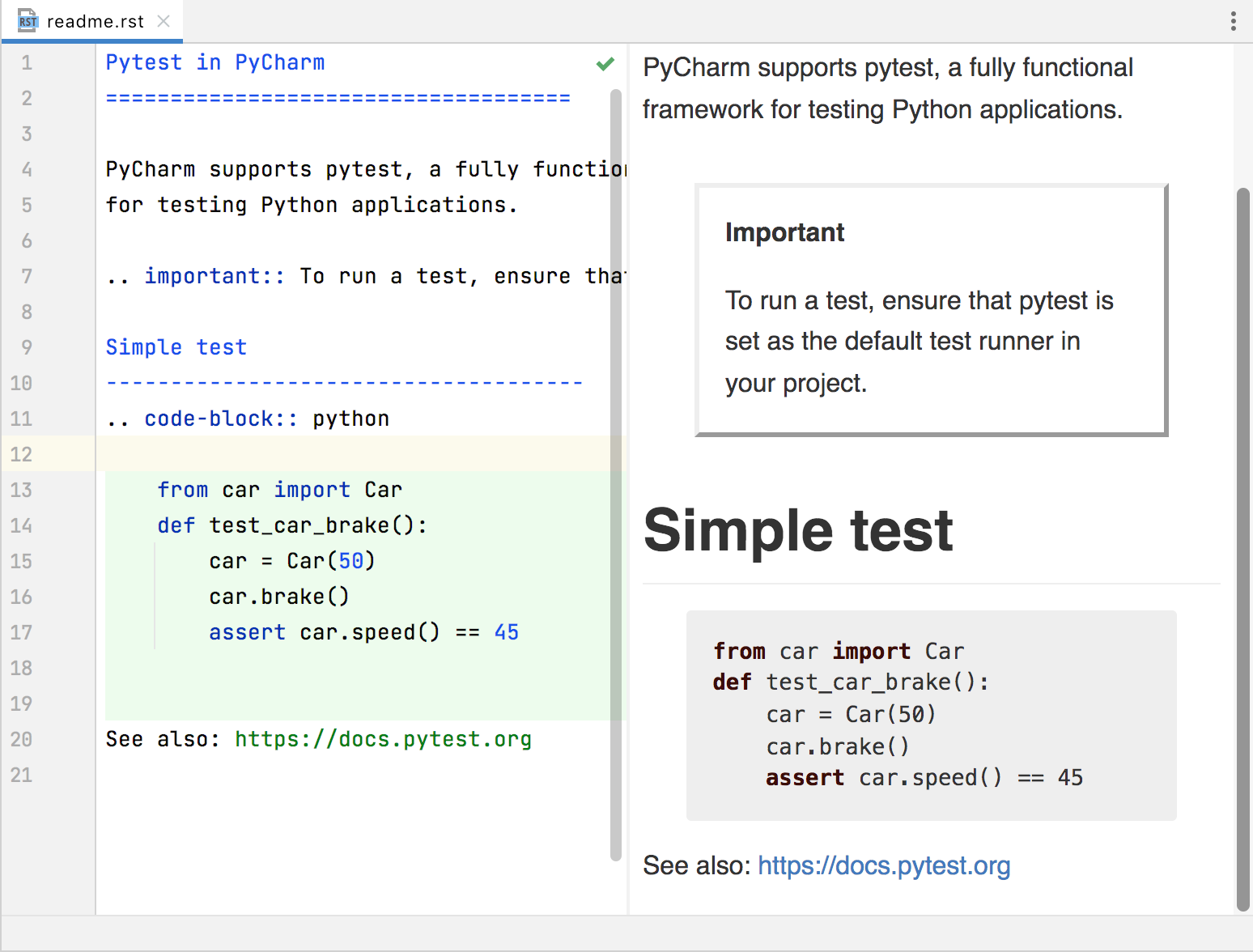 Highlighting Python syntax in the code block