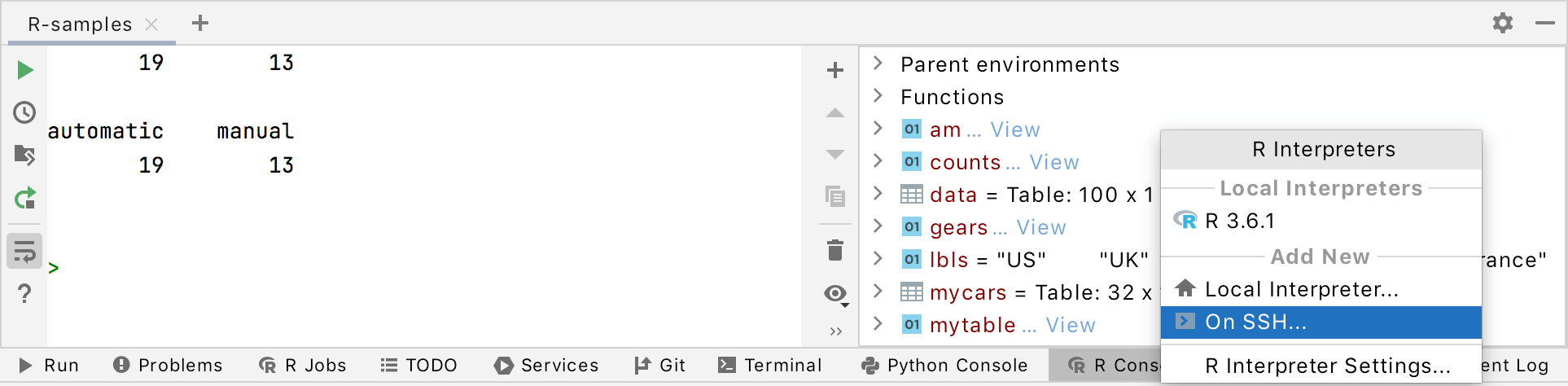 Adding a new remote interpreter