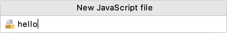 New JavaScript File