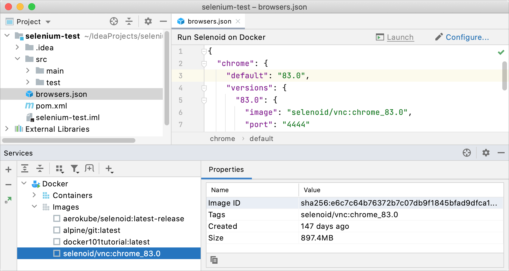 Running Selenoid on Docker