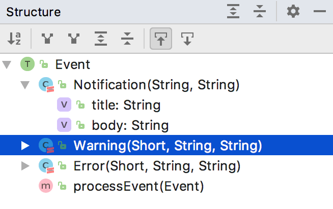 View code structure