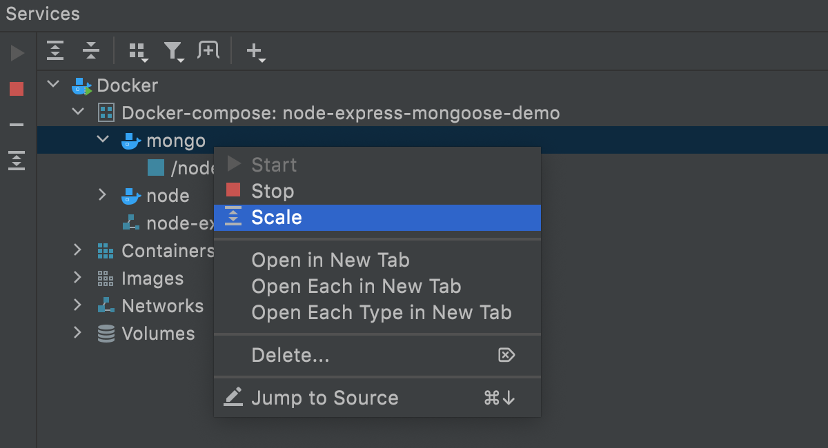 The Scale context menu item