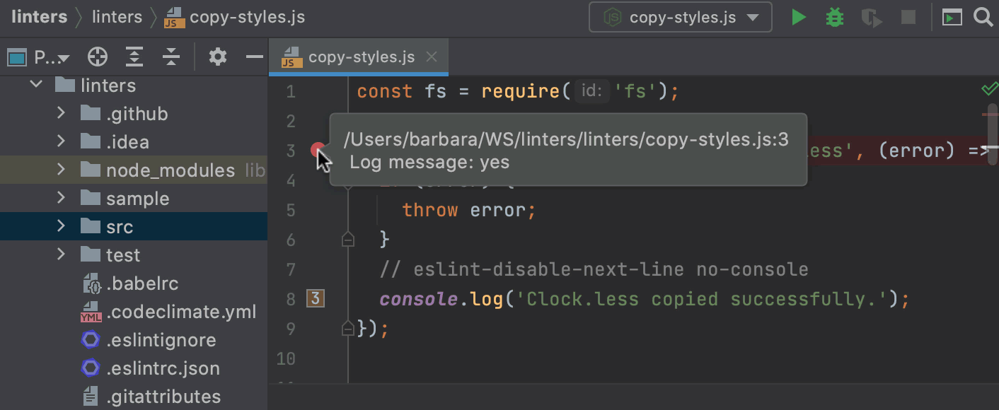 Tooltips in the IDE