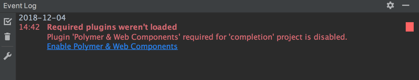 Required plugin is disabled