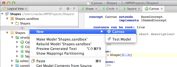 Creating a new Canvas instance