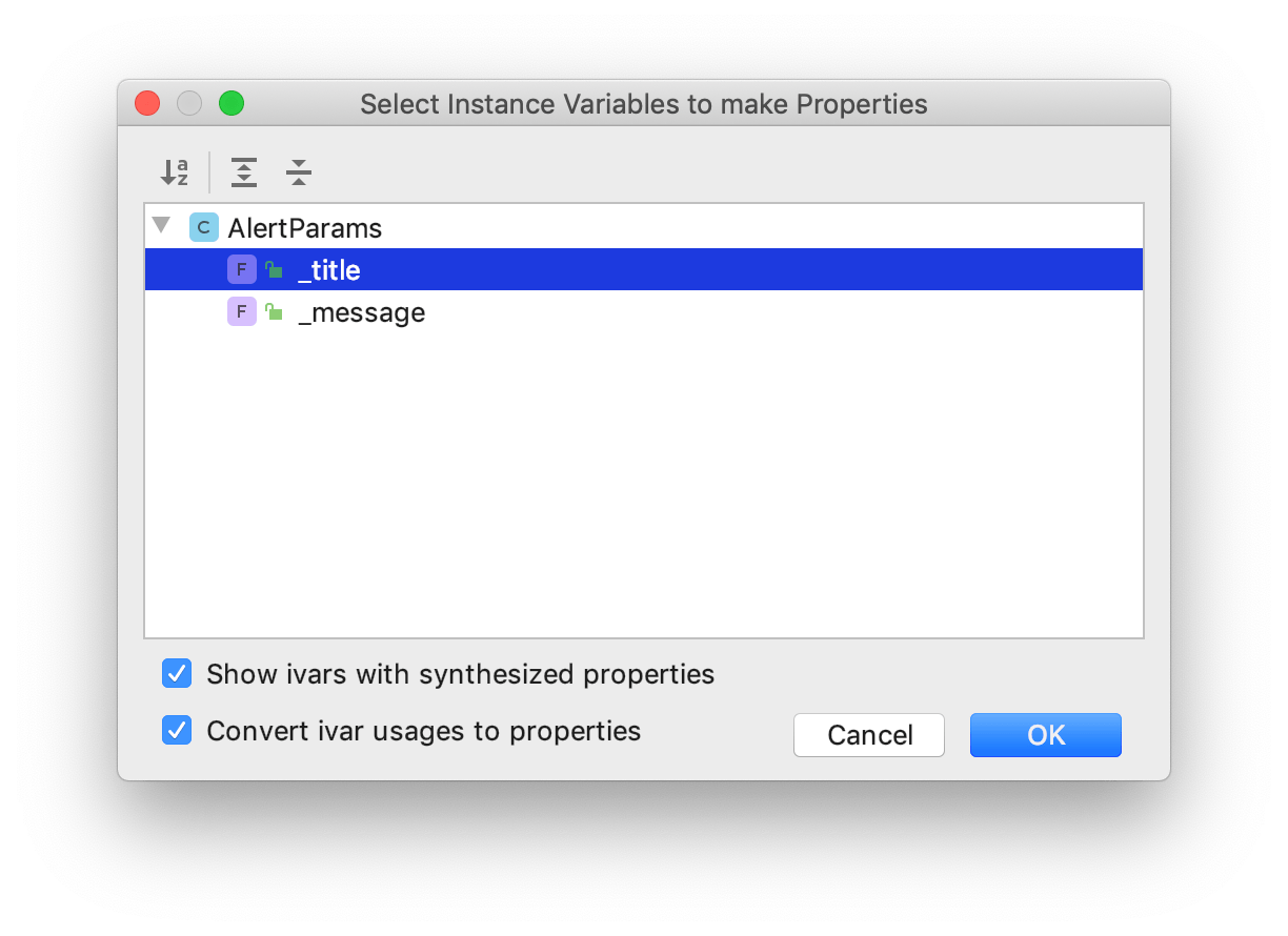 Convert instance variable to property